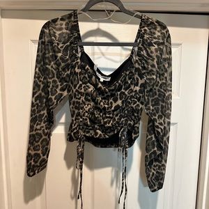 Cheeta print crop top